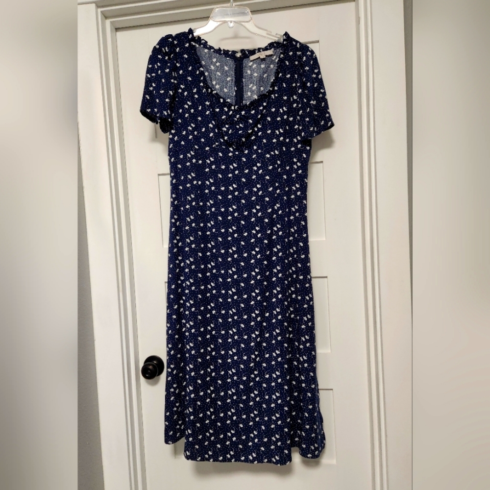 Floral Blue Dress